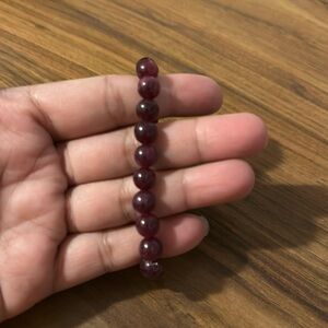 Natural gemstone red garnet